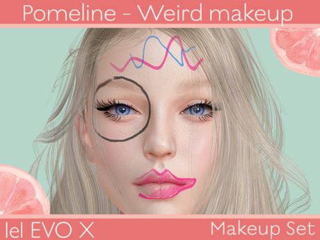 Second Life Marketplace - ( Pomeline ) - Weird makeup - Makeup Set